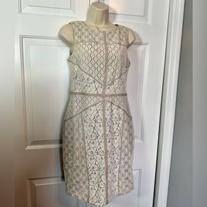 MAGGY LONDON Lace Overlay Dress